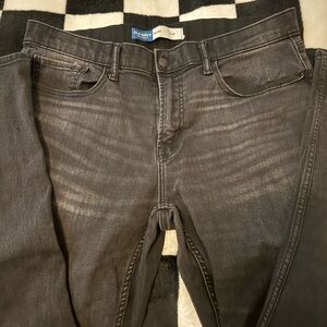 Old Navy Slim Black and Gray Jeans with Faded Look